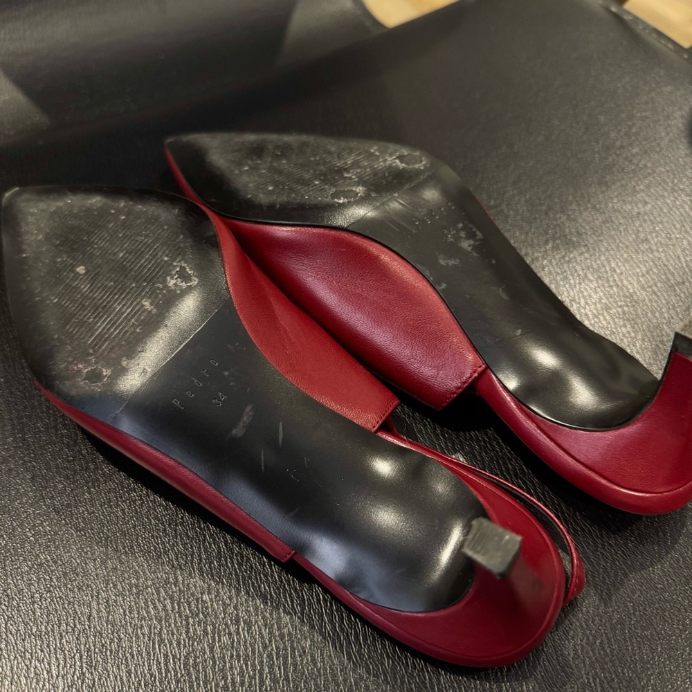 Chic Red Slingback Heels - image 5